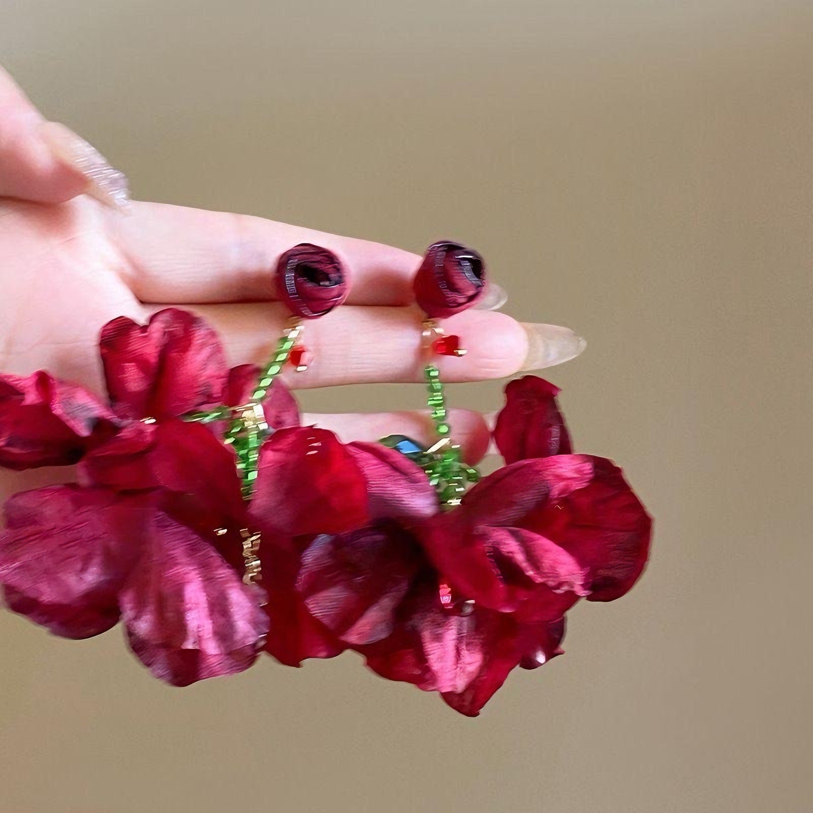 Wholesale  Colorful Flower Earrings