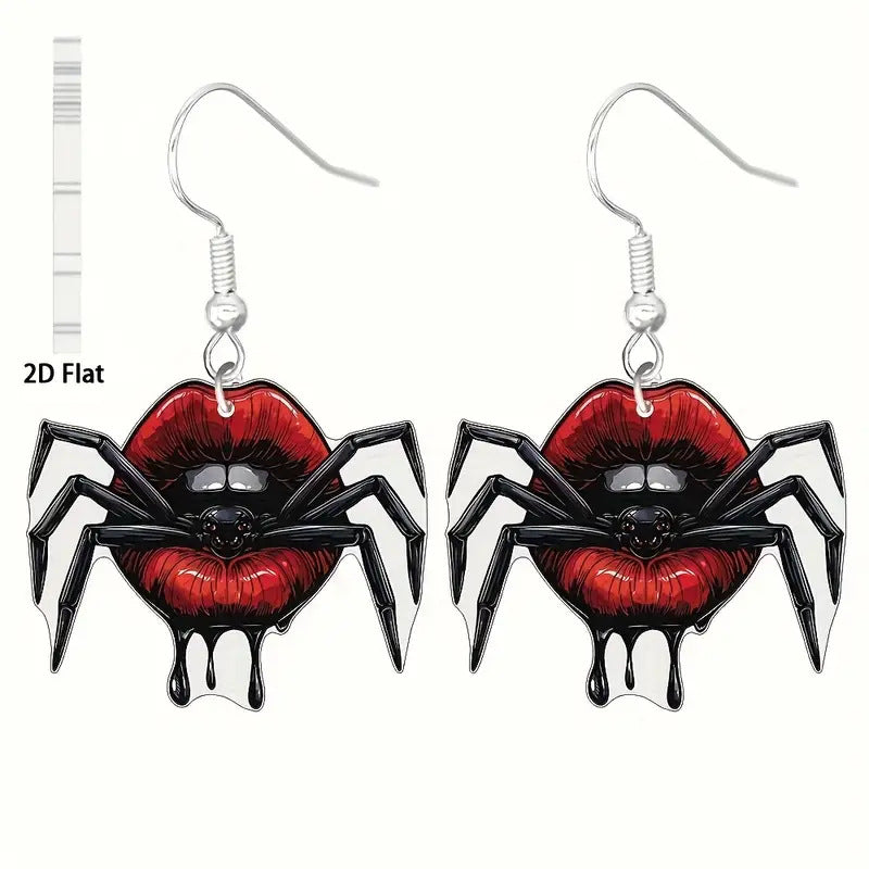 Wholesale  themed skull acrylic earrings