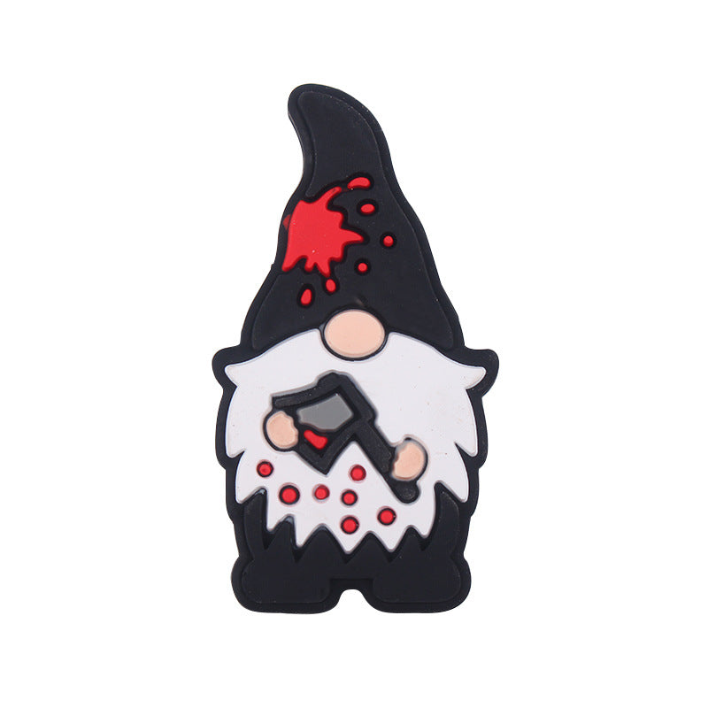 Wholesale 5pcs Christmas Silicone Beads Focal Beads DIY Beading Accessories ACC-BDS-GuangTian044