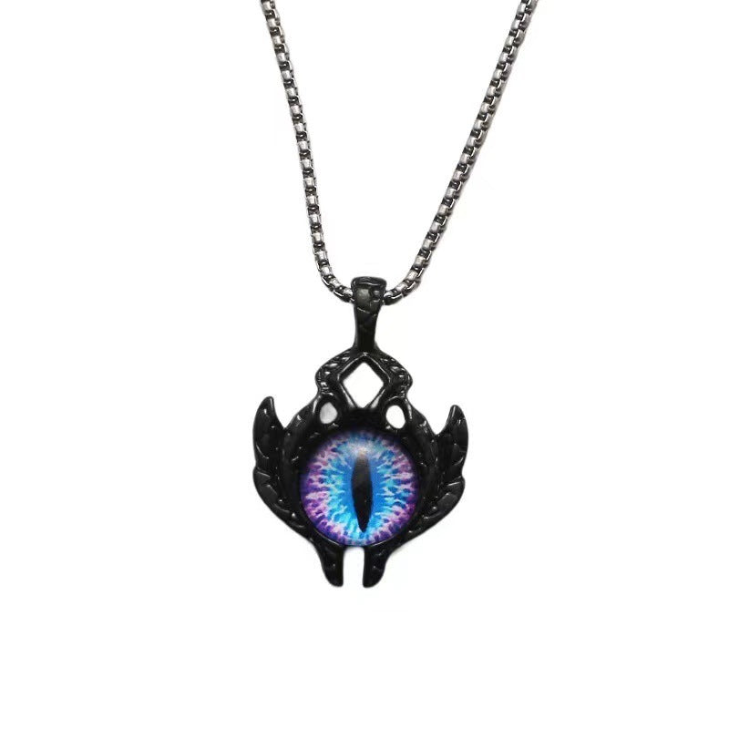 Wholesale Titanium Steel Necklace Jewelry Devil's Eye Necklace