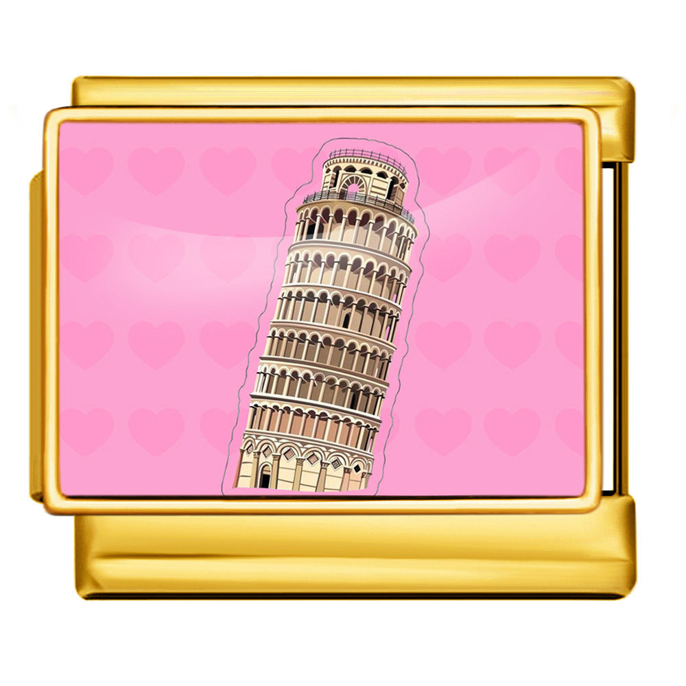 Wholesale Italian Charm Bracelet 9mm DIY  Image Printing  Creative Stainless Steel Composable Bracelet