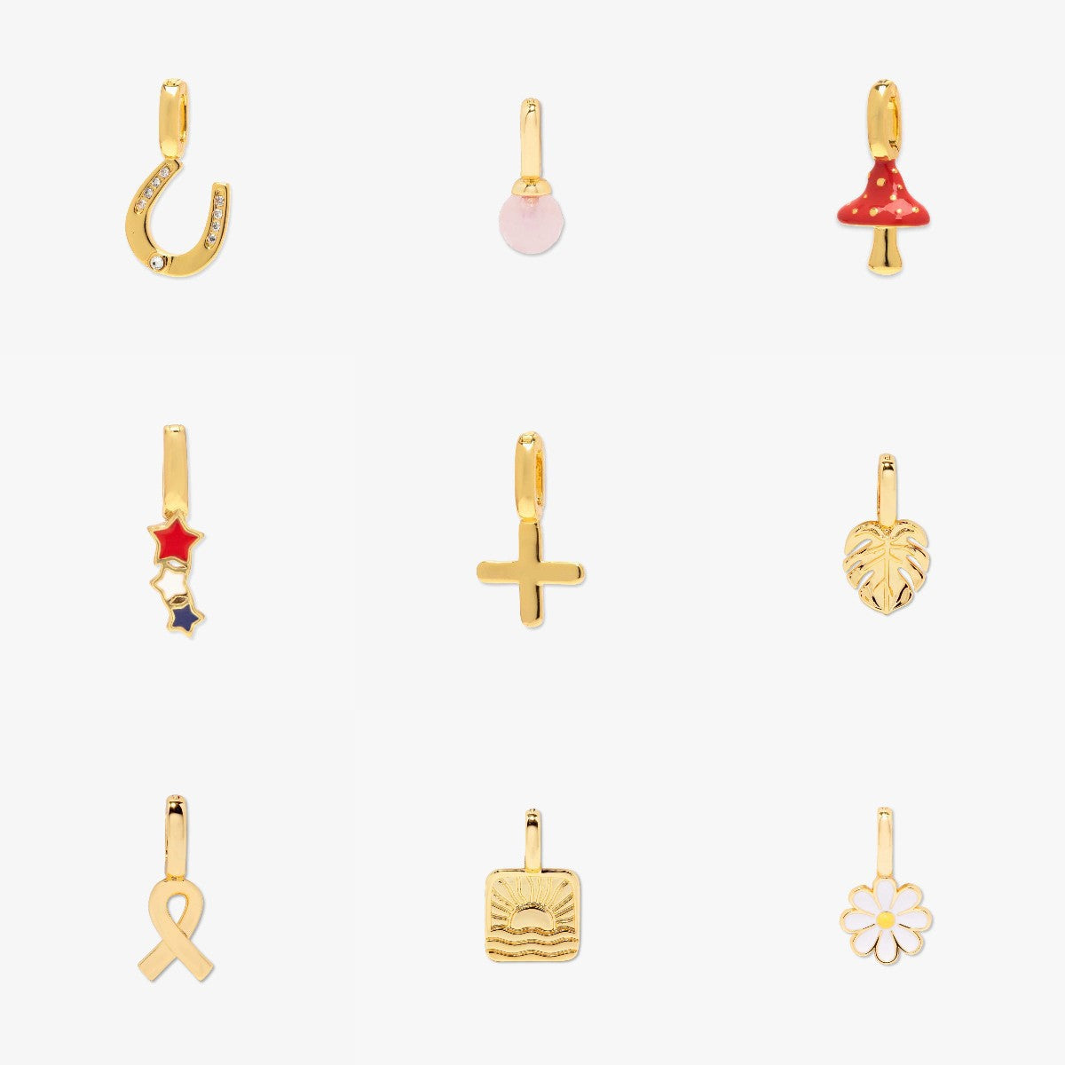 Wholesale 2PCS Titanium steel flower eye zircon adjustable pendant