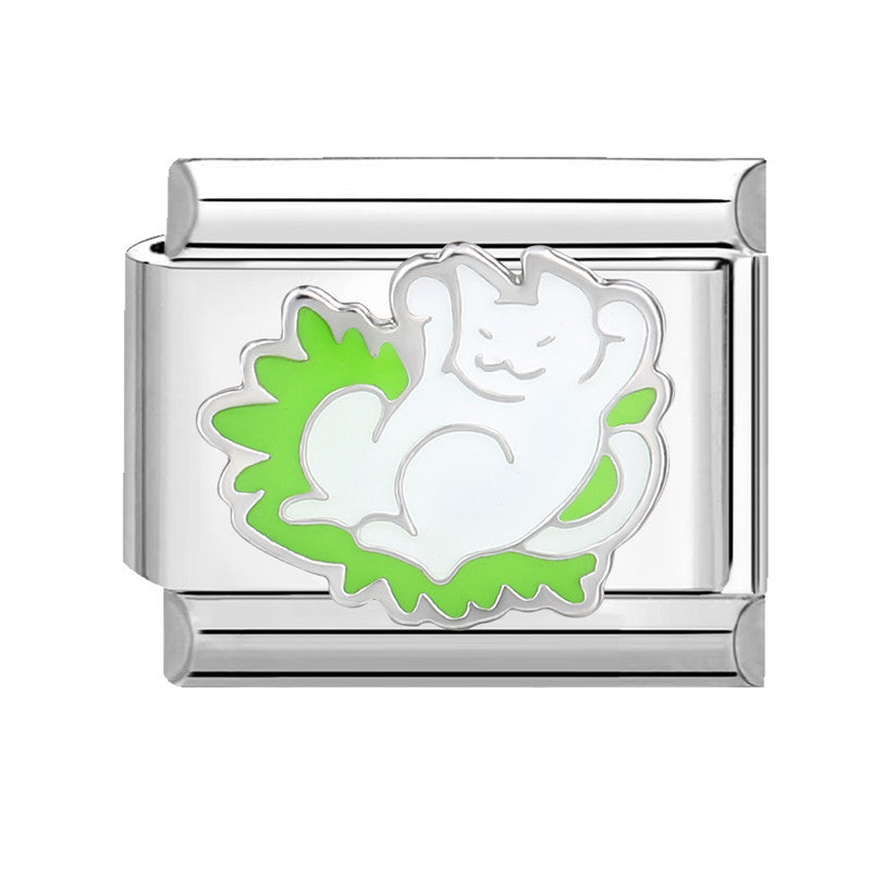 Wholesale Italian Beaded Bracelet 9mm DIY Splicing Removable Stainless Steel Combinable Bracelet