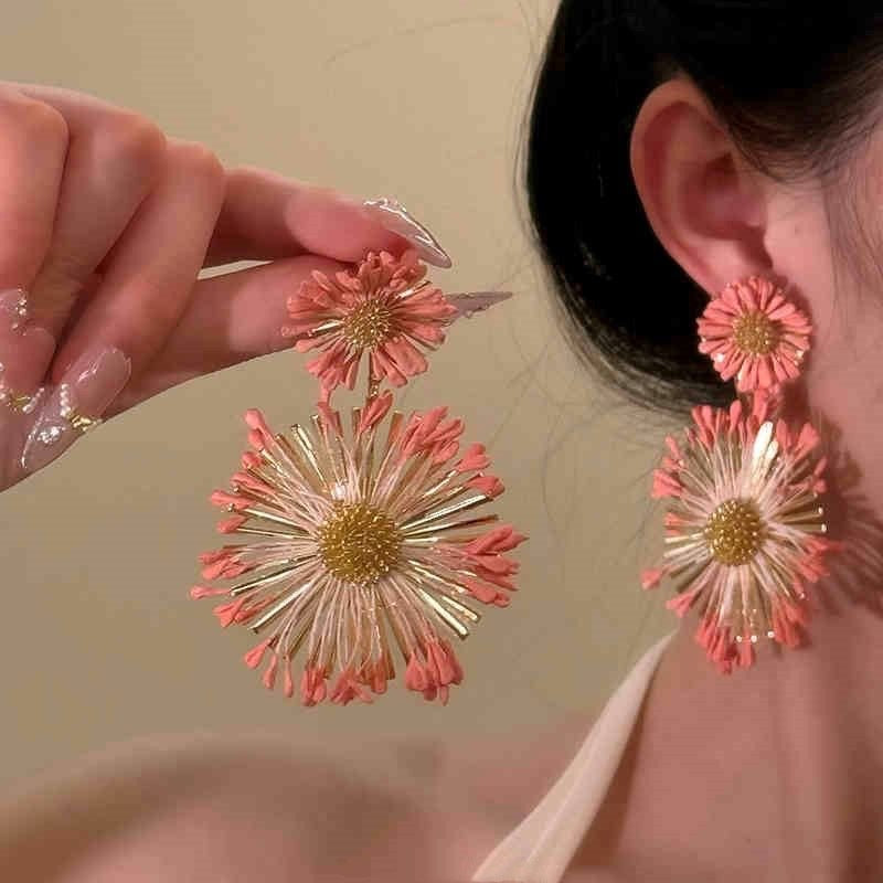 Wholesale Color Flower Earrings