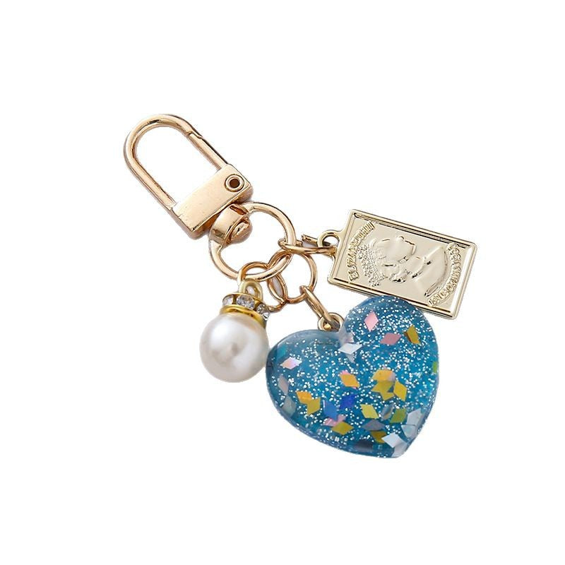 Wholesale  pearl love keychain