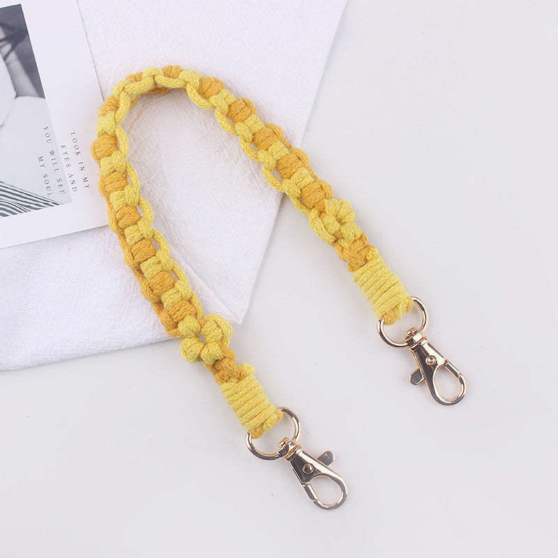 Wholesale  creative handmade woven small flower pattern cup set of cup rope cup accessories