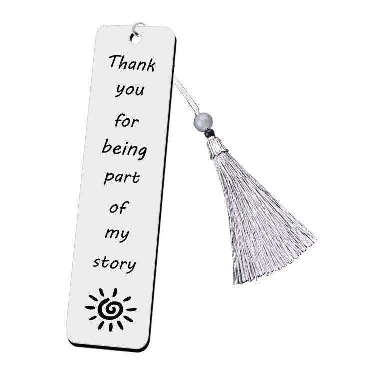Wholesale Stainless Steel Bookmark Laser Engraved Custom Logo Teacher S Day Gift DIY Bookmark For Boutique Resale
