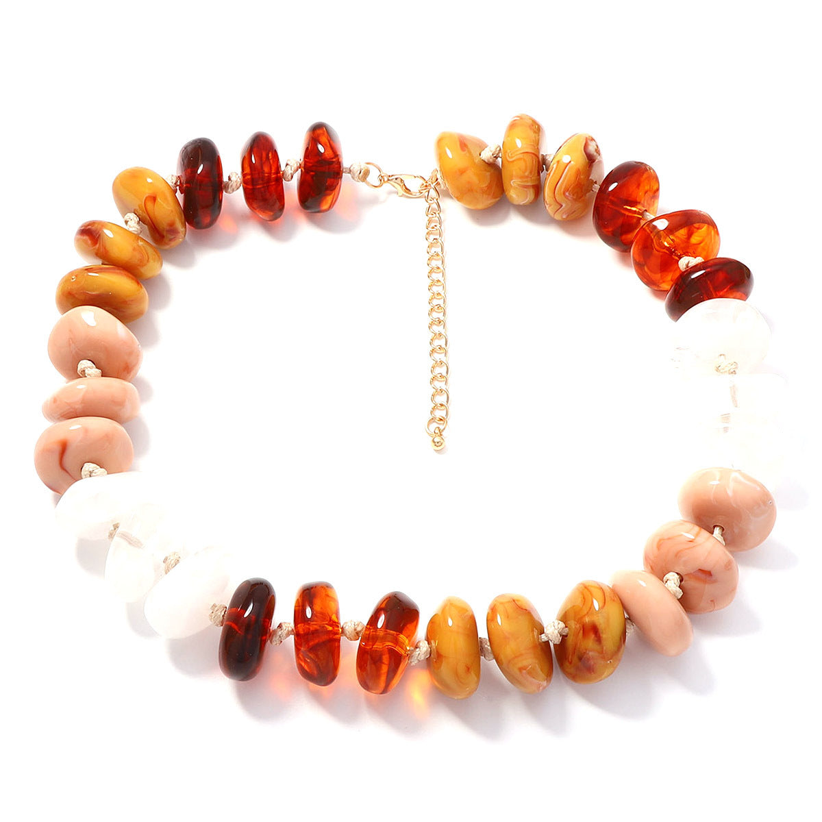 Wholesale Stylish Multicolor Beaded Necklace Chic Jewelry Accessory For Women
