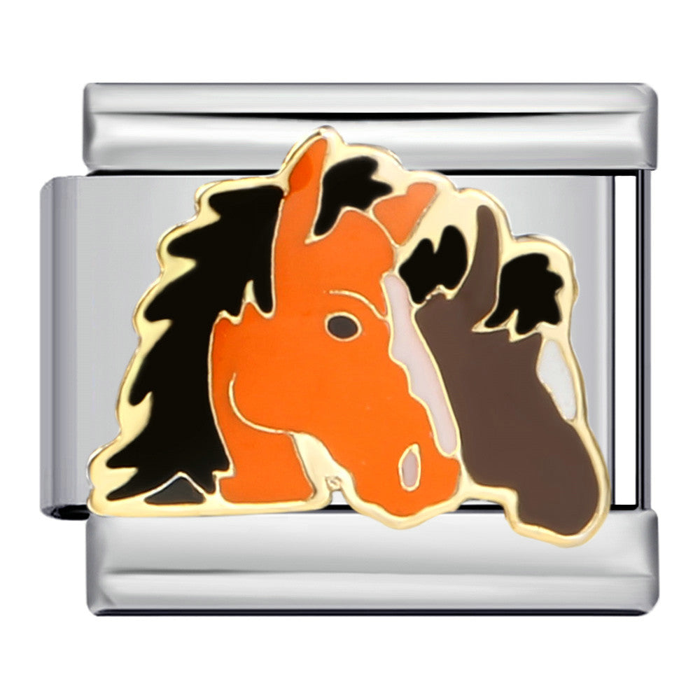 Wholesale  Italian Charm Bracelet 9mm DIY Splicing Removable Cartoon Pet Stainless Steel Composable Bracelet