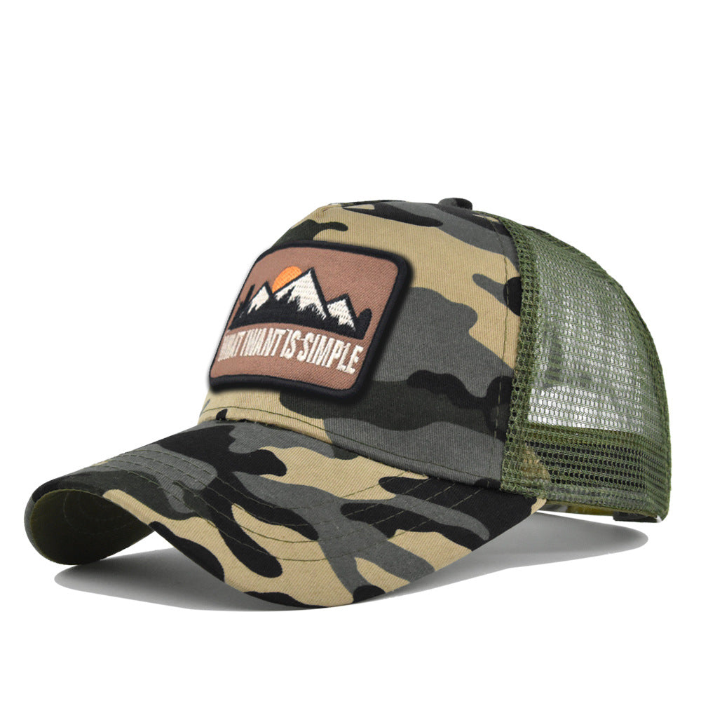 Wholesale Embroidered hill animal summer sunshade net hat