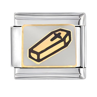 Bracelet de charme italien en gros de 9 mm Bracelet composable en acier inoxydable fantôme bricolage