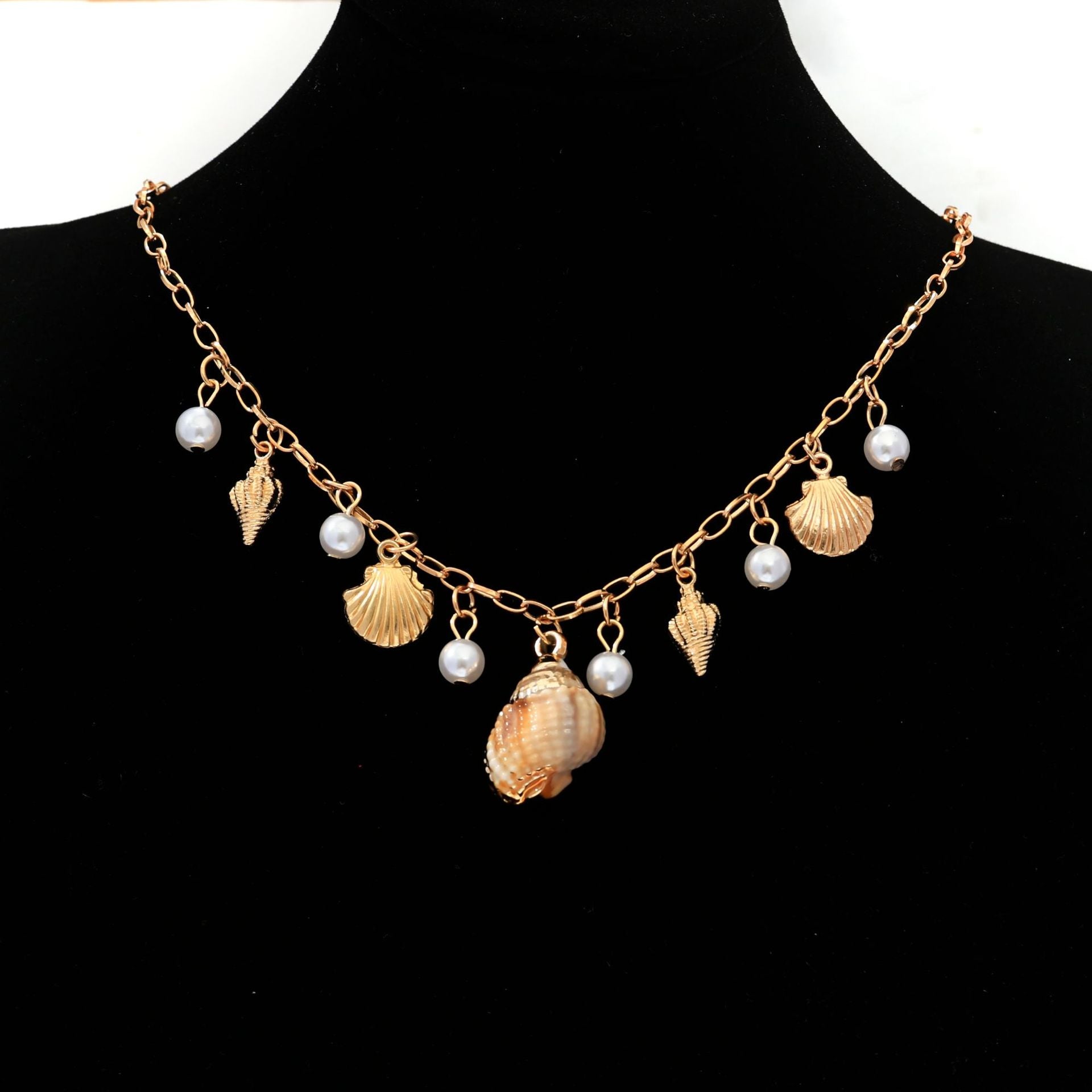 Wholesale Ocean Style Pearl Tassel Necklace