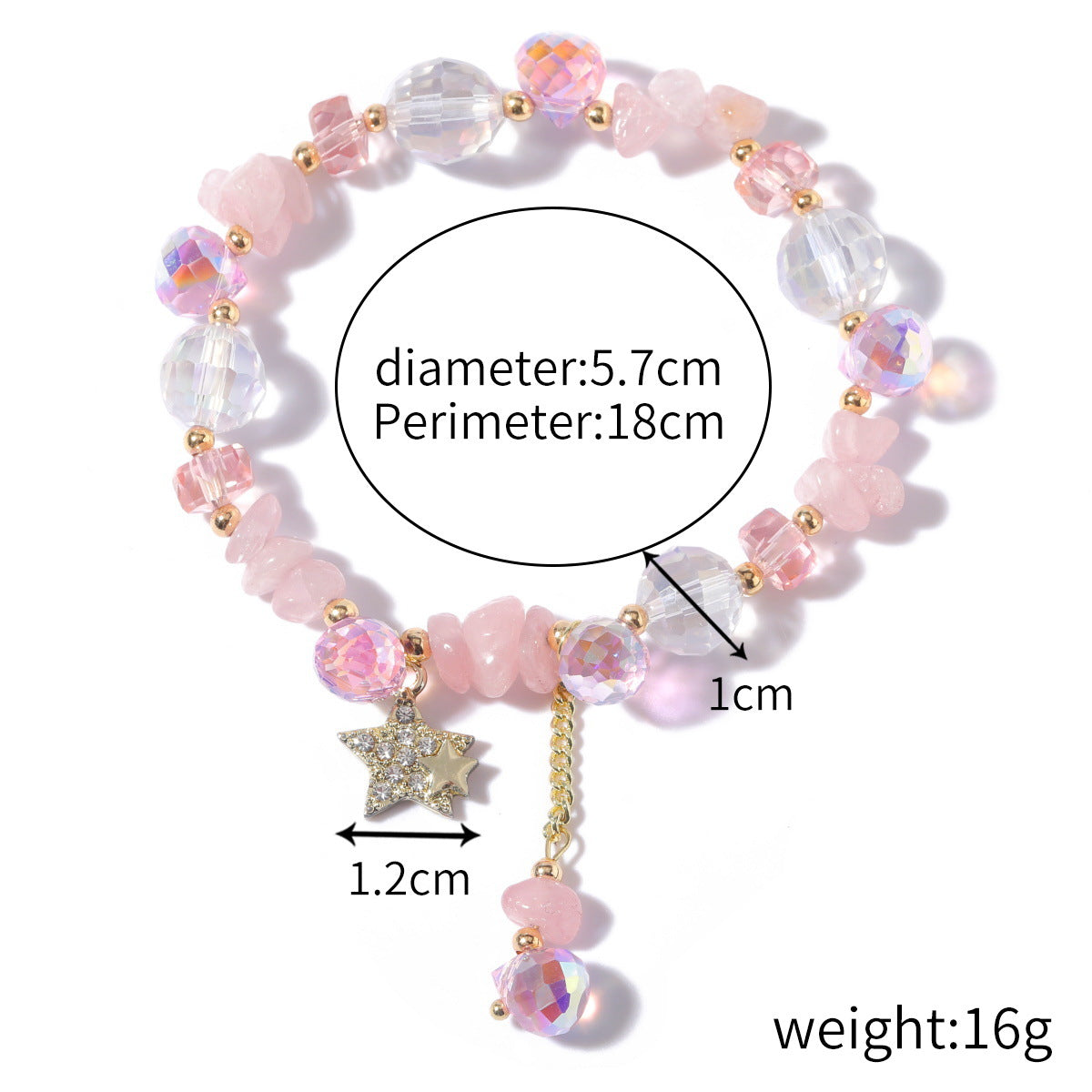 Wholesale  Amethyst Beaded Bracelet Crystal Bracelet