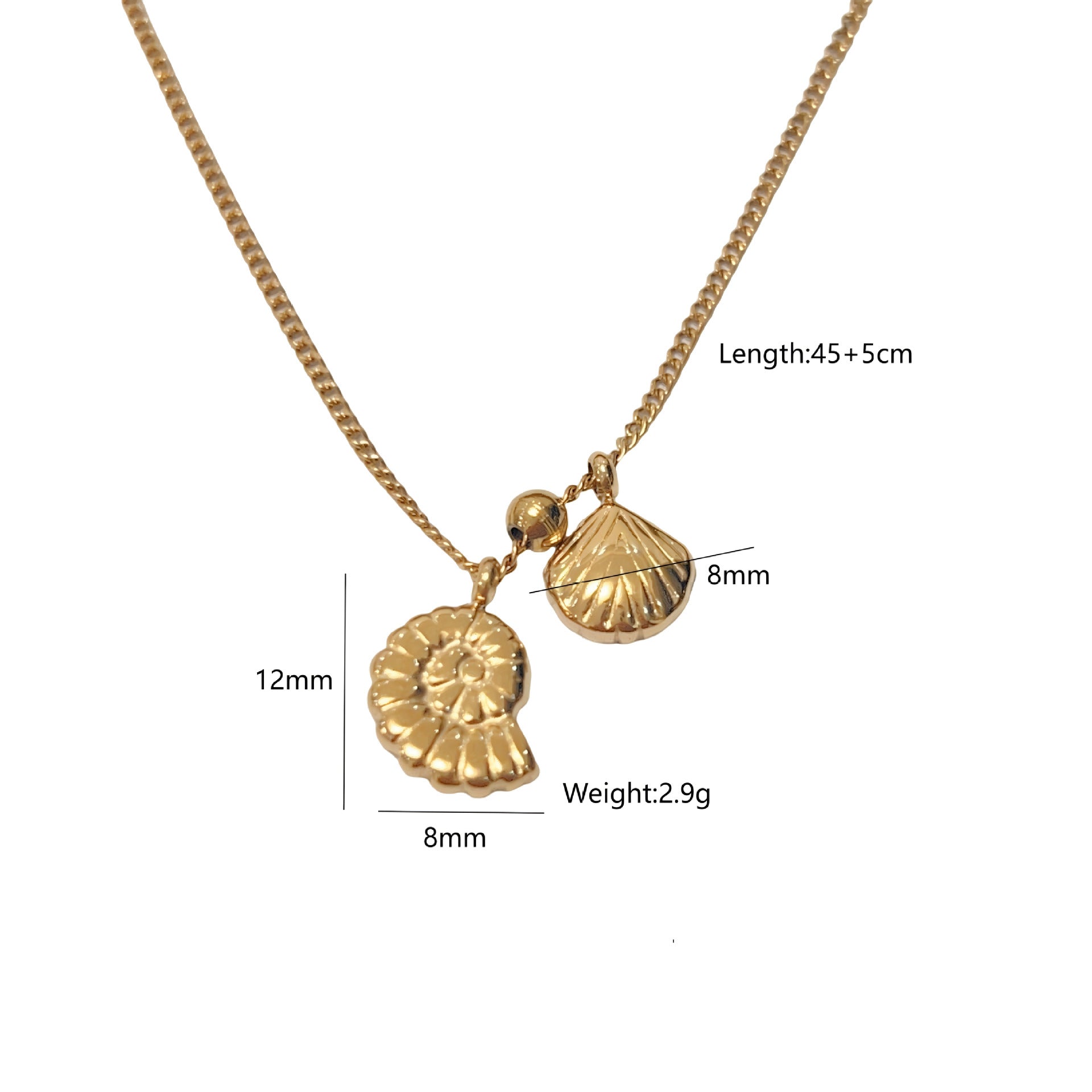 Wholesale Natural Stone Steel Beaded Necklace  Moon Pendant Stainless steel Necklace