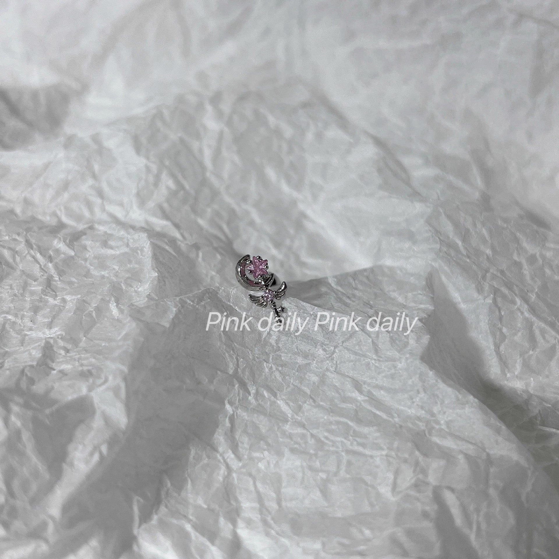 Wholesale Love Diamond Planet Titanium Steel  Earrings