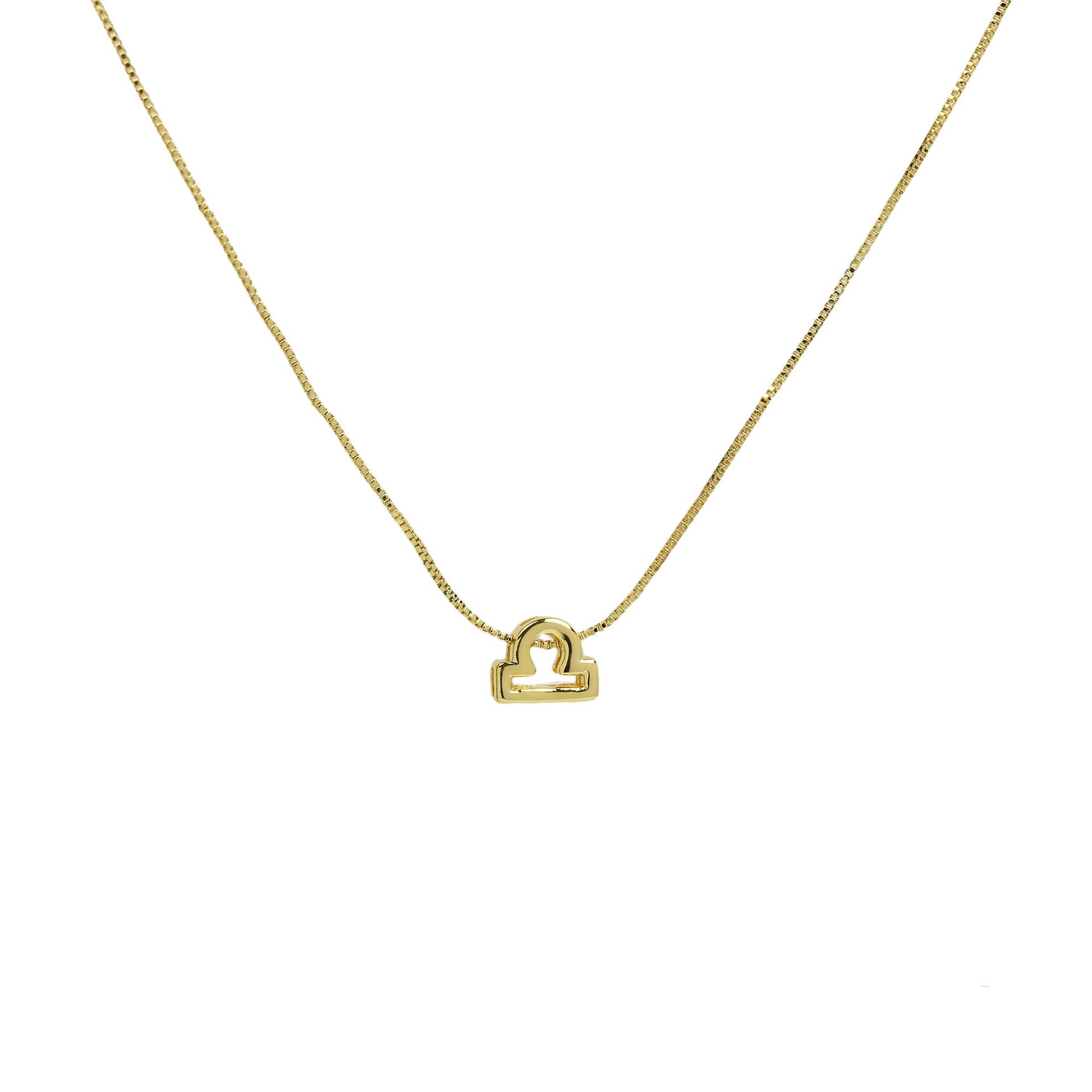 Wholesale 18k Color-preserving Brass Polished Small Bubble December 12 Constellation Pendant Choker Necklaces ACC-NE-BaiYi003