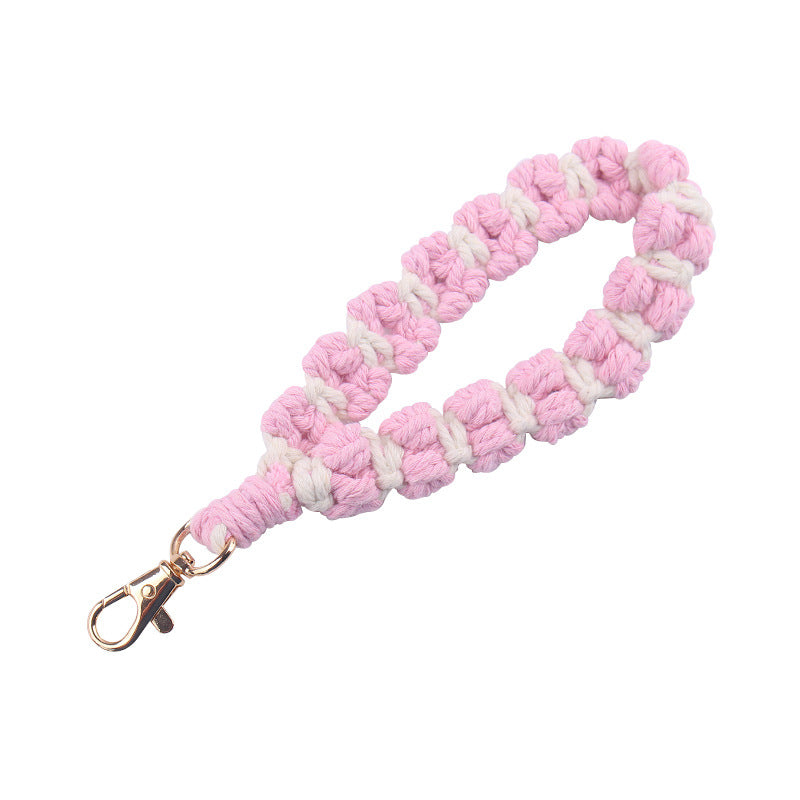 Wholesale Hand Woven Cotton Rope Lanyard Keychain ACC-KC-GuangTian080