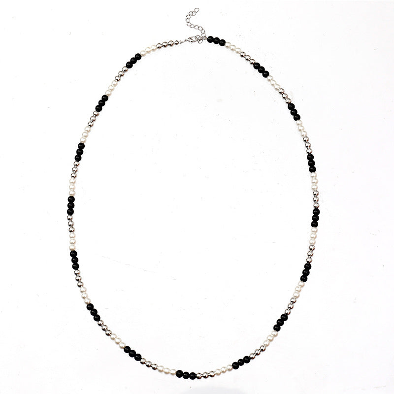 Wholesale  glass beads  pearl all-match long beaded  necklace