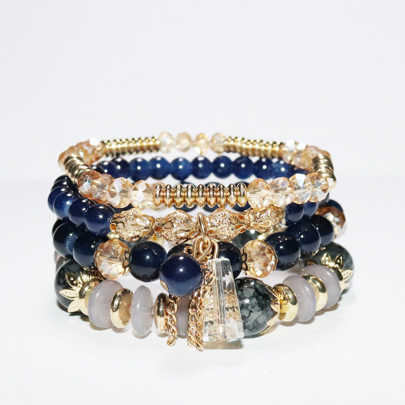 Wholesale Bohemian Multi-layer Crystal Temperament Bracelet ACC-BT-NaiHong002