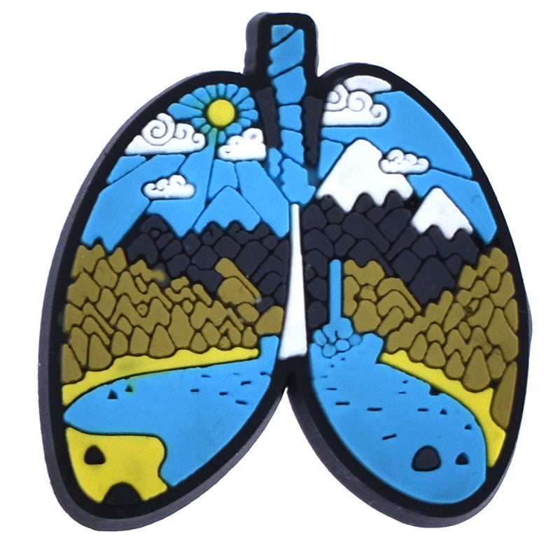 Wholesale Random 100pcs Travel Scenery Series Shoes Accessories Shoes Charms