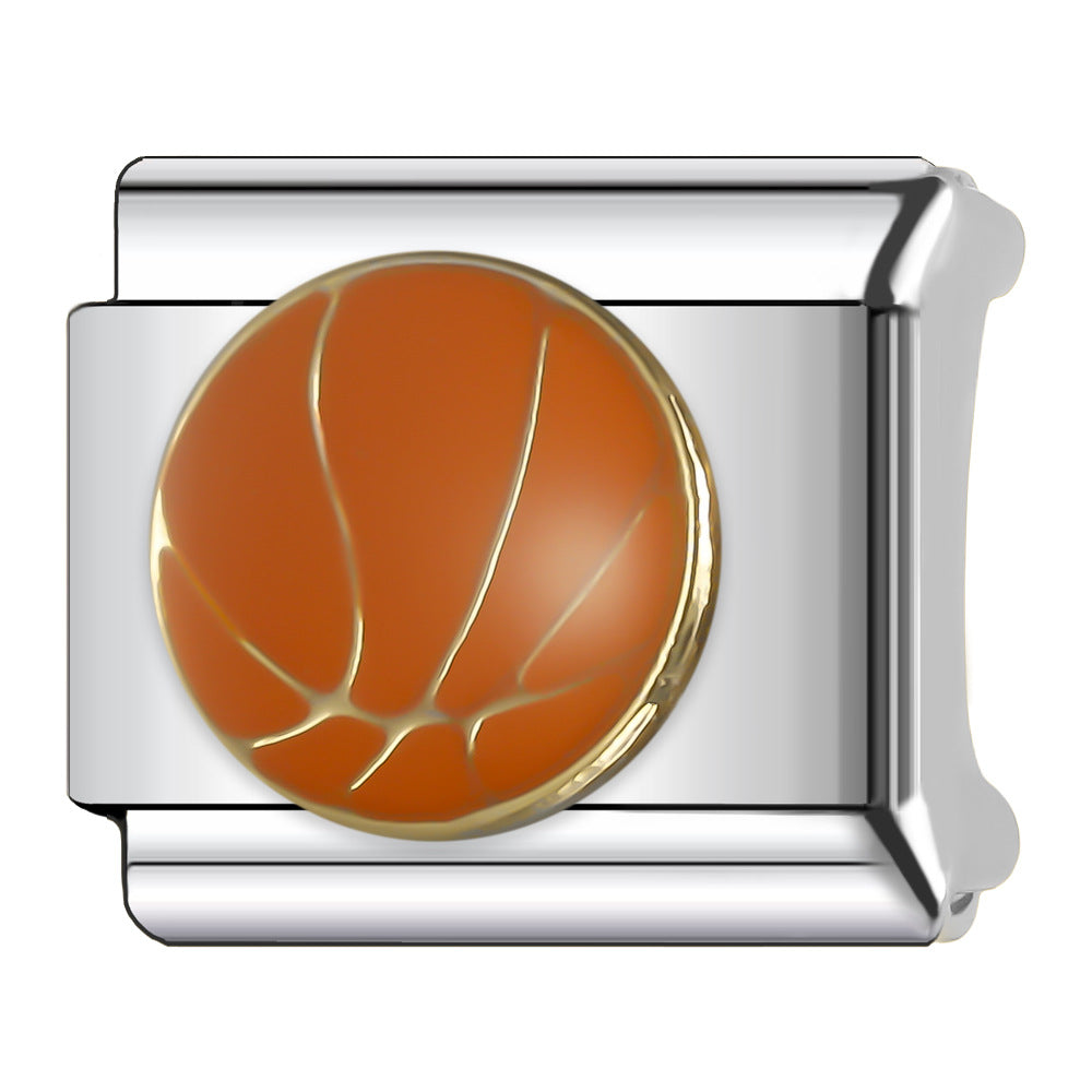 Bracelet de charme italien en gros de 9 mm Série d'avion à boule de bricolage Bracelet composable en acier inoxydable