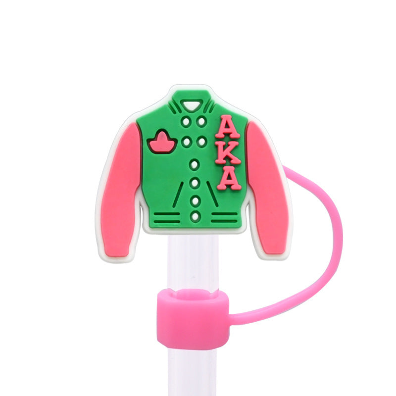 Wholesale Random 100pcs Pink Series Straw Cover 10MM Straw Tube Cap