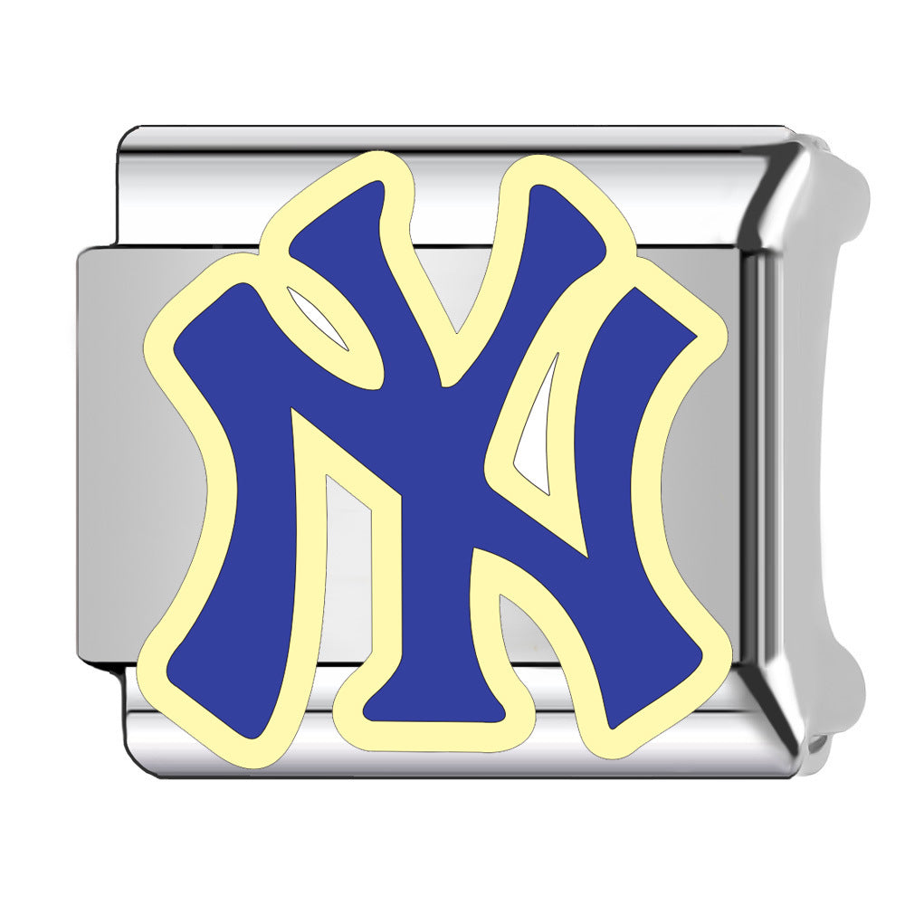 Wholesale   Italian Charm Bracelet 9mm DIY Heart-Shaped Welded Creative Stainless Steel Composable Bracelet