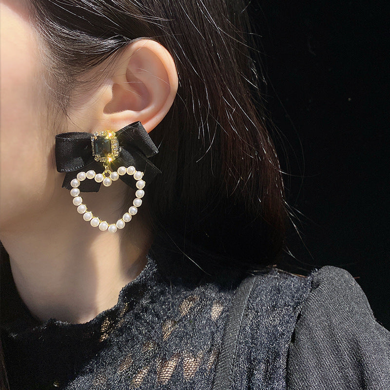 Wholesale S925 Silver Needle Pearl Earrings Diamond Geometric Stud Earrings ACC-ES-Xiyue002