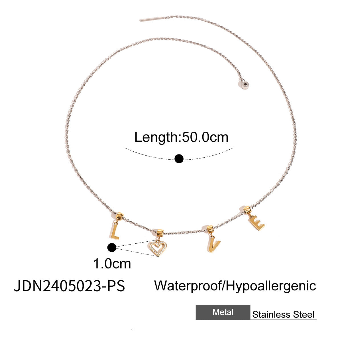 Wholesale Stainless Steel Letter Bracelet