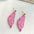 Wholesale Acrylic Valentine's Day Hand Paint Love Lips Feather Cute  Ear Drop Earrings