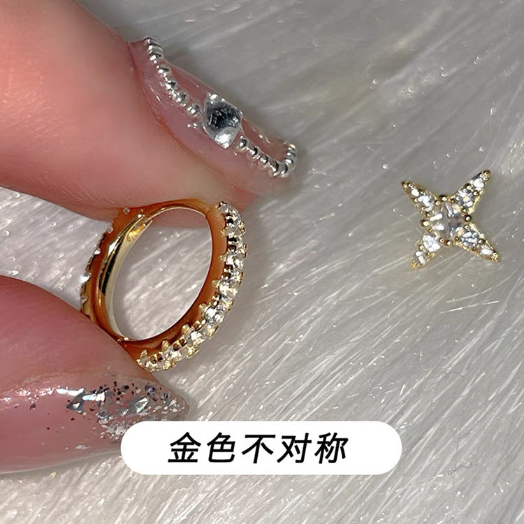 Wholesale zircon star earrings set