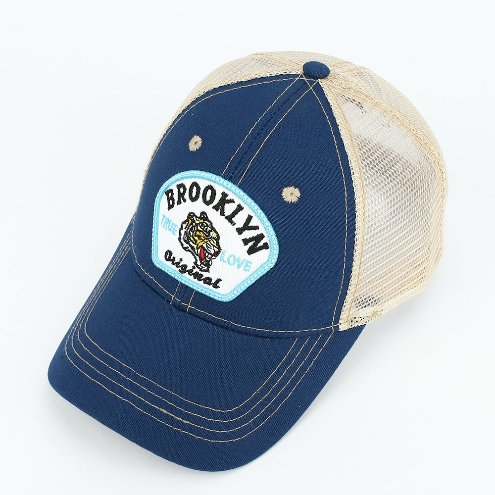 Wholesale Embroidered Patch Animal Cotton Mesh Baseball Cap ACC-HT-RongZhao022