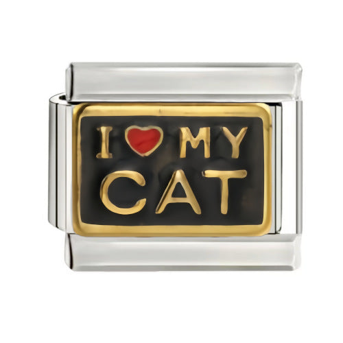 Wholesale talian Charm Starter Bracelets DIY square Single Section Creative Stainless Steel Composable Bracelet