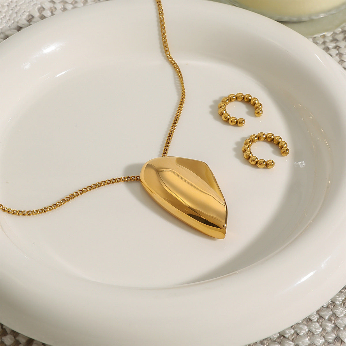 Wholesale  Stainless Steel Geometric Necklace Irregular Clavicle Chain