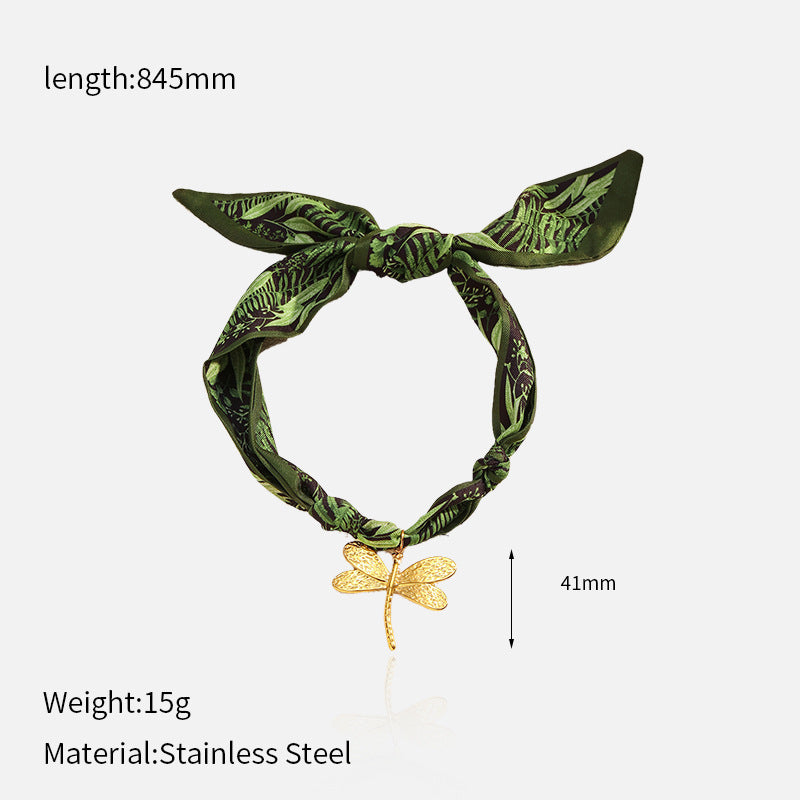 Wholesale Stainless Steel Elegant Silk  Ocean Style Multi-Pendant Necklace