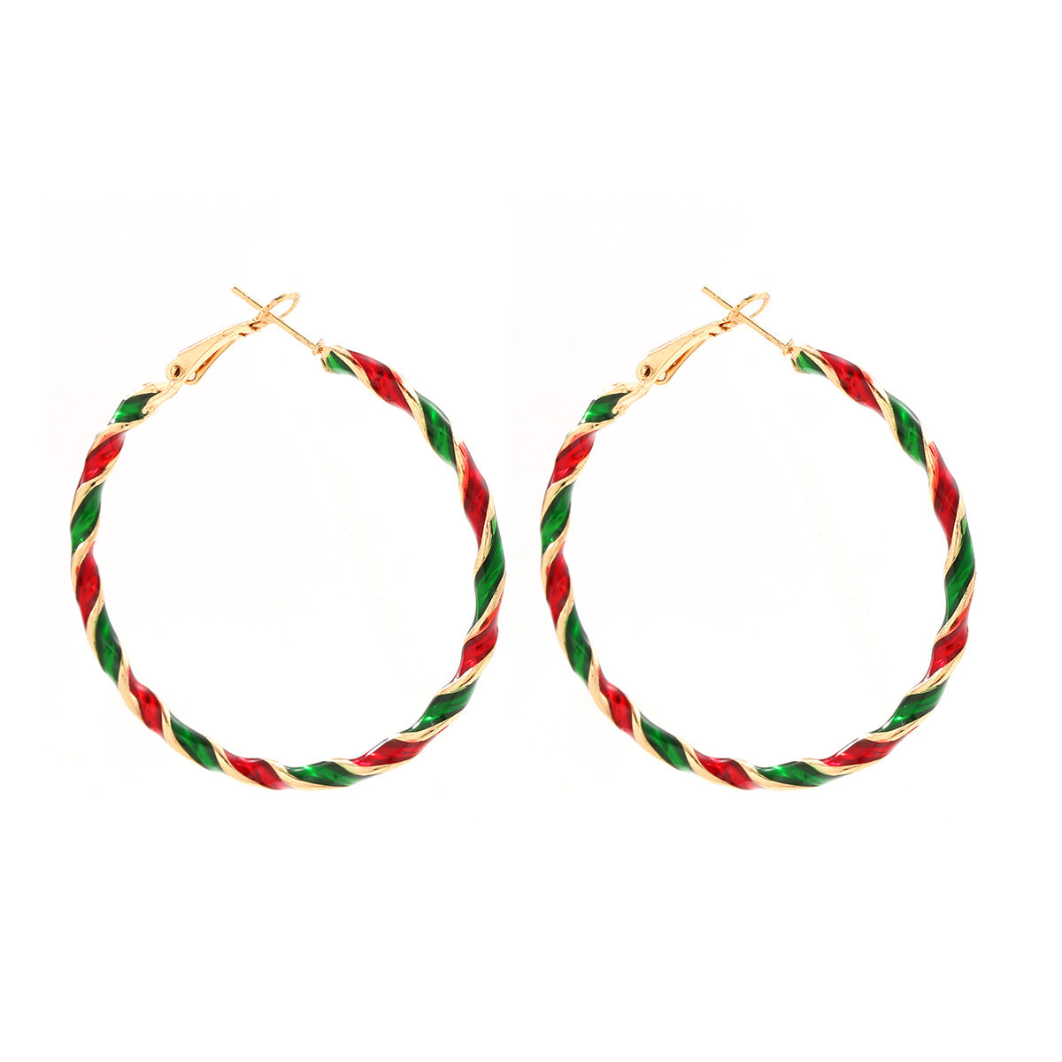 Wholesale Christmas Hoop Acrylic Earrings