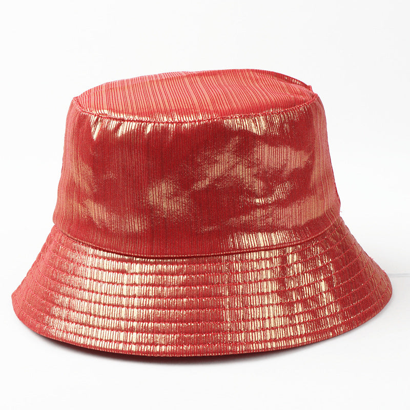 Wholesale  PU Leather Color Fisherman Hat Bucket Hat