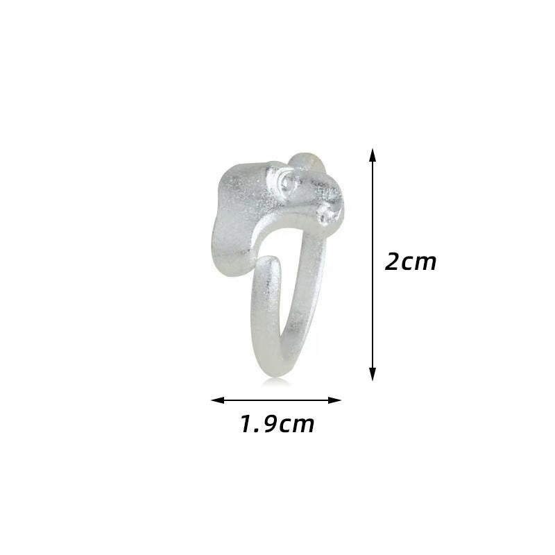 Wholesale  Mask Alloy Ring Opening All-match Personality Mask Ring