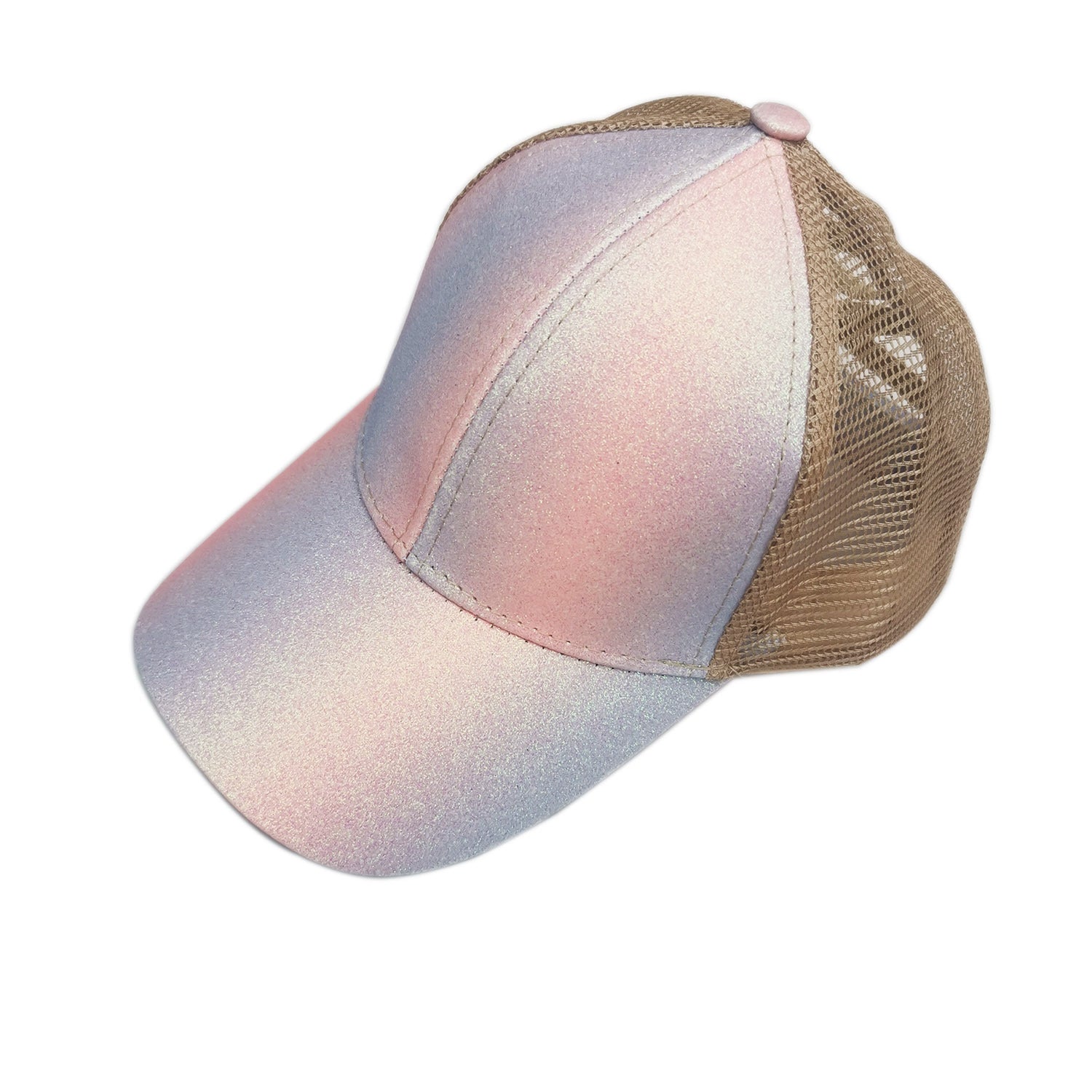 Wholesale Glitter Sequin Gradient Ponytail Baseball Cap Hat ACC-HT-GuanEr001
