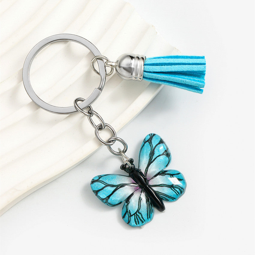 Wholesale  Colorful Spotted Butterfly Keychain