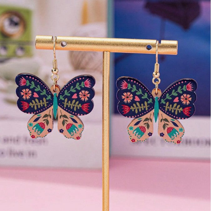 Wholesale  Acrylic Butterfly Earrings