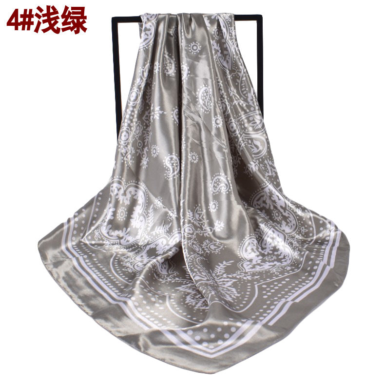 Wholesale Retro Paisley Pattern Printed 90 Square Silk Scarf