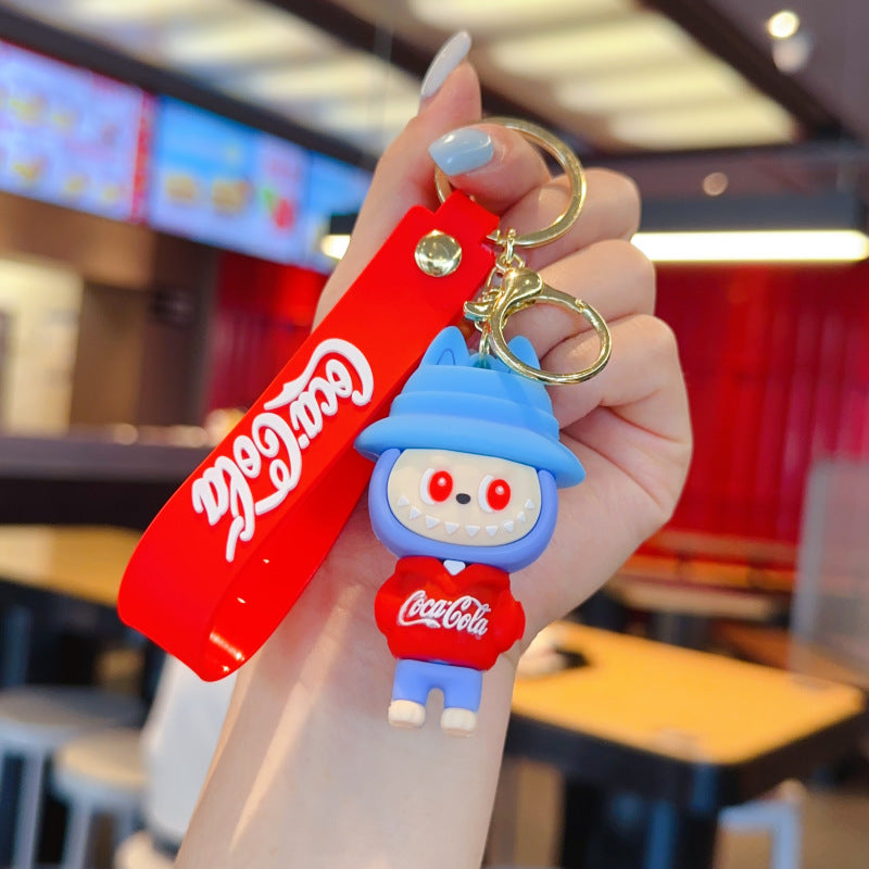 Wholesale Cute cartoon silicone keychain