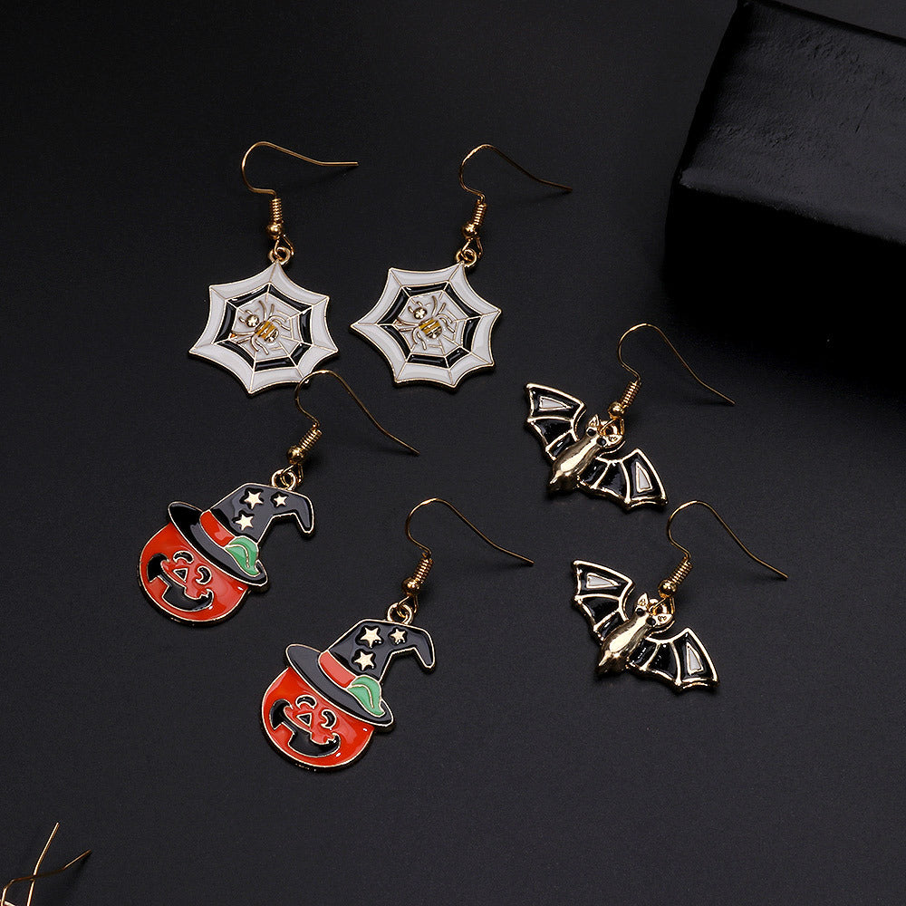 Wholesale  Pumpkin Alloy Earrings