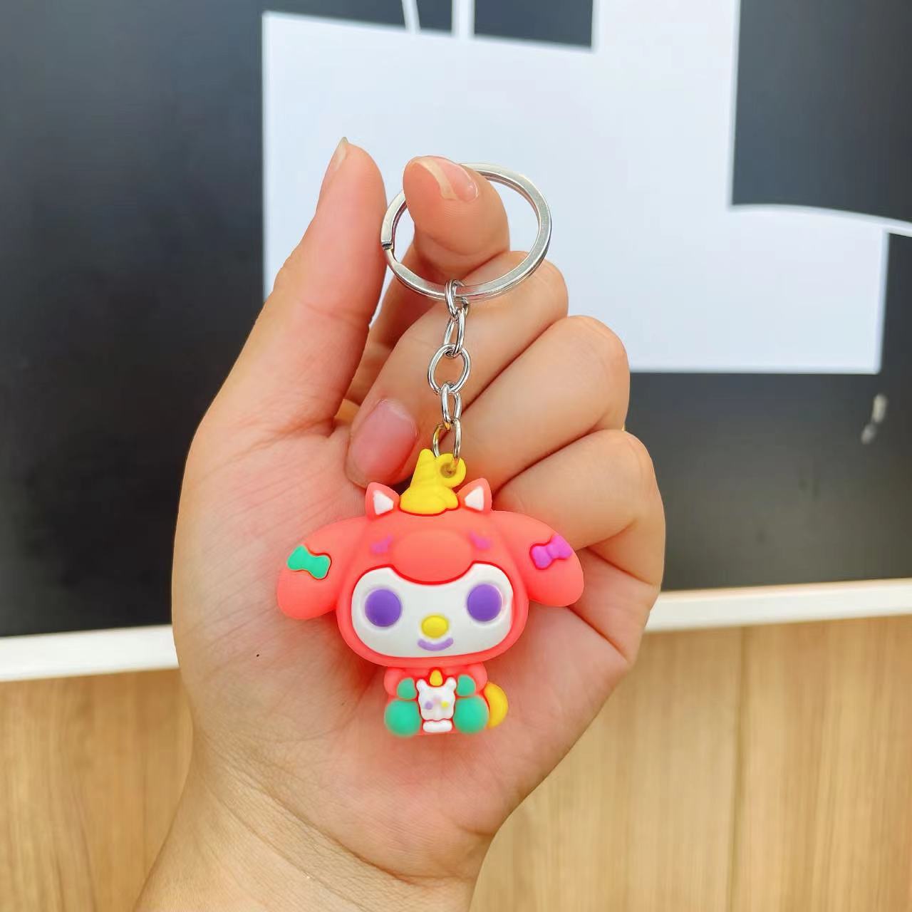 Wholesale Cartoon Cute Silicone Keychains ACCVIP-KC-Qichu009