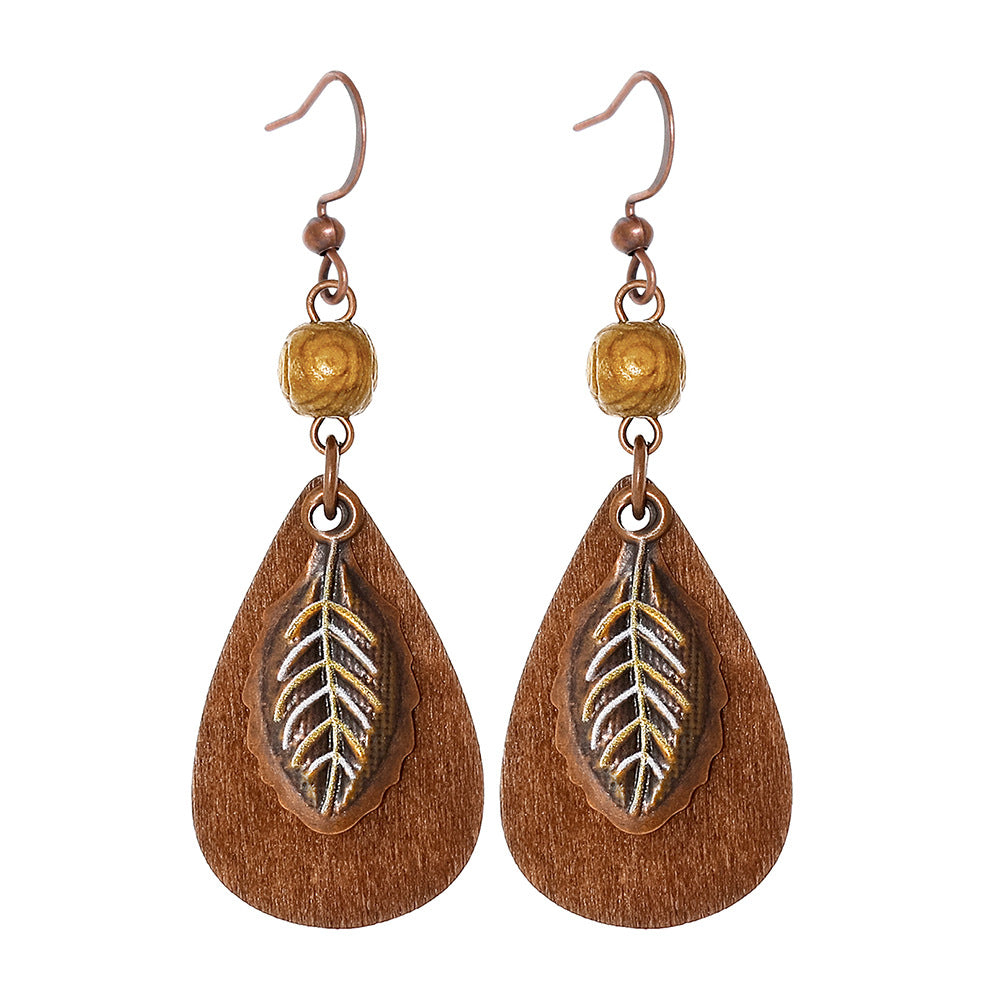 Wholesale Bohemian Maillard Style Handmade Earrings Zinc Alloy Jewelry Accessory for Resale
