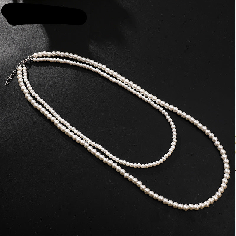 Wholesale  glass pearl long necklace