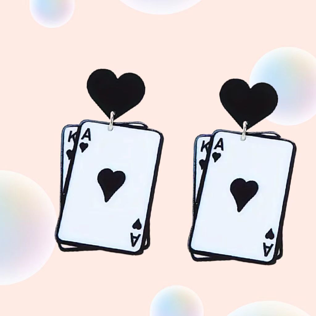 Wholesale  Acrylic Red Peach a earrings