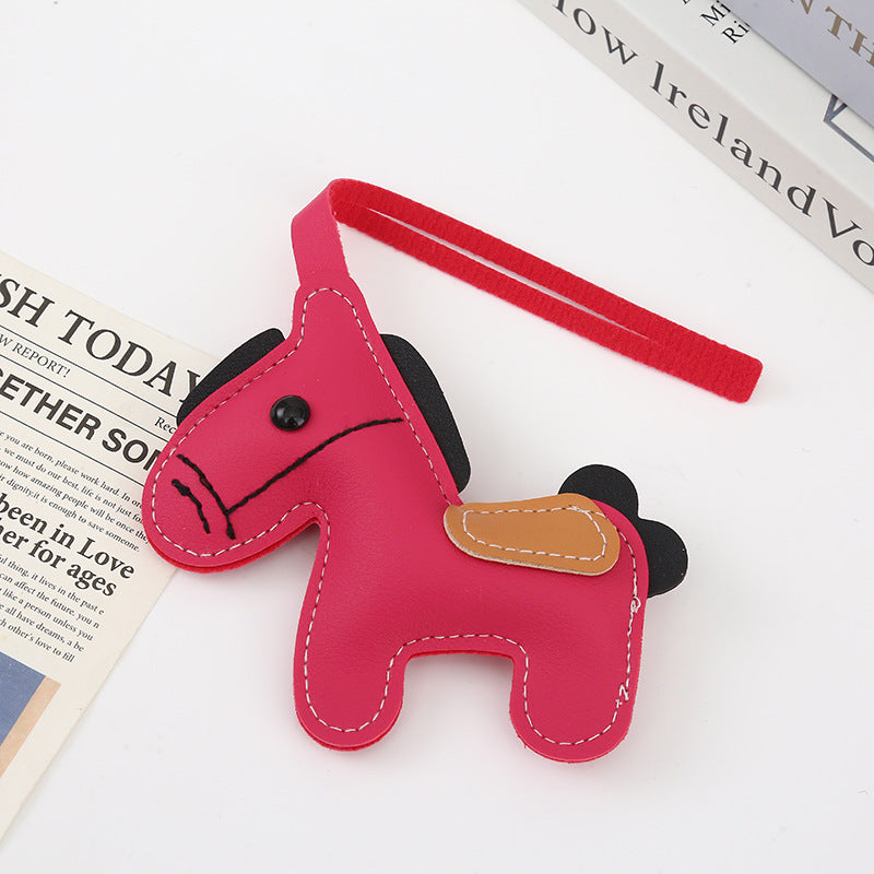 Wholesale Pu Leather Pony Bag Decoration Pendant Keychain