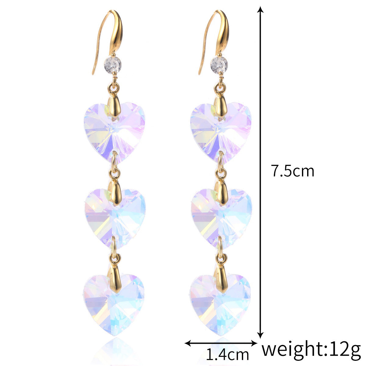 Wholesale  long colorful flower lovely earrings